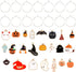 23pcs Halloween Wine Charms Set, Enamel Ghost Pumpkin Bat Wizard Hat Broomstick Markers for Glasses