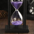 30/45/60 (30 Hourglass Sand Timer,Black Wooden Minute Sandglass Timer for Home,Desktop,Classroom Kitchen Restaurant