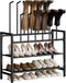Free Standing Shoe Racks, 4-Tier Boot Rack Organizer for Tall Boots, Sneakers,