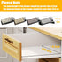 Famhap 6 Tier Spice Drawer Organizer, Expandable from 11.6" to 23.2", Black Seasoning Rack Tray Insert for Kitchen