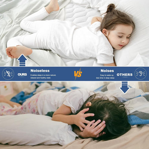 GRT Twin XL Mattress Protector, 100% Waterproof Quilted Fitted Pad, Dust Proof, Fits up to 18" Deep