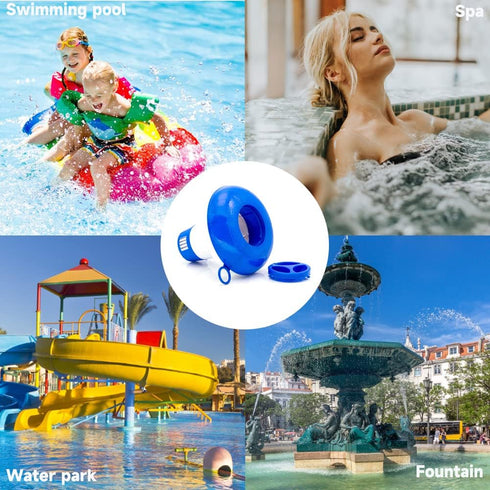 WWD POOL Chlorine Dispenser for Pool, Floating Mini Spa Chemical Dispenser for 1 Inch Tablets