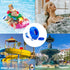 WWD POOL Chlorine Dispenser for Pool, Floating Mini Spa Chemical Dispenser for 1 Inch Tablets