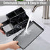 Countertop Tray,Countertop Electric Toothbrush Holder for Bathroom, Plastic Bathroom Organizer Compartment, Vanity