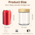 4 pack 16oz Overnight Oats Containers with Bamboo Lids, Glass Jars with Airtight Lids for Meal Prep, Wide Mouth Mason