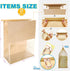 BIUBIU 25ct 8.74.311inch Thicker Large Bread Bags for Homemade with Window, Twist Tie & Sticker Label - Ideal