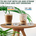 HIGIINC 4 16 OZ Set,Clear Iced Coffee Cups With Lids and Straws Pcs, Unbreakable Glasses Drinking Plastic Cups Reusable