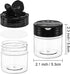 30 Pack 4 oz Foraineam Clear Plastic Jars Mini Seasoning Bottles Spice Jars with Black Flip Cap to Pour Or Shaker