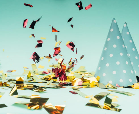 LARGE Metallic Confetti, Jumbo Mylar Rainbow Foil Bag for New Years, Birthdays, Weddings (300 Grams, 7,500 PCS)