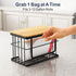 2 Pack 13 iSPECLE Garbage Bag Dispenser - Trash Bag Dispenser with Bamboo Top for Gallon Bag, Pull Out One Bag at A