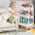 Rcemlip 3 Tier Rolling Cart with Wheels for Pantry Organizers and Storage, Metal Utility Kitchen Cart for Fruit