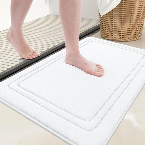 Grandaily Memory Foam Bath Mat Rug 30x20 - Ultra Soft Non-Slip Absorbent Bathroom Rugs, Comfortable Bath Rug Carpet