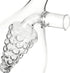 2 1 ELETON Grape Motif in Glass Oil and Vinegar Dispenser Dual Chamber Cruet Bottle for Olive Oil & Balsamic, Leakproof