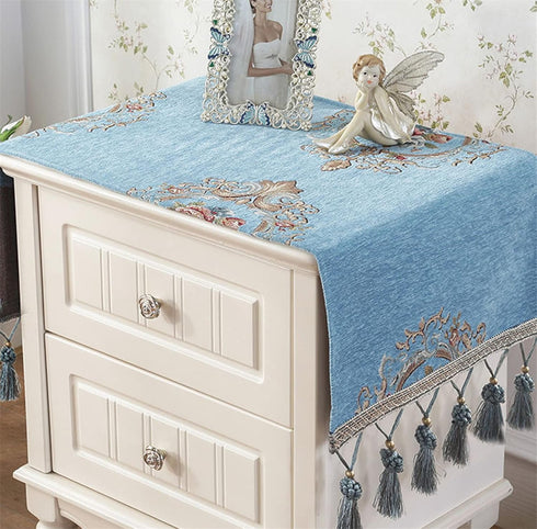 Simple Bedside Table Dust Cover Cover Cloth Towel Cushion Fabric Modern Universal Bedroom Cabinet Tablecloth Cushion