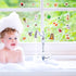 20 PCS Woodland Animals Thick Gel Clings - Window Decals Stickers for Kids, Toddlers, and Adults Home Nursery