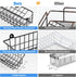 Spice Rack Organizer Wall Mount, 2 Packs Storage Shelf for Cabinet Door, Black Spice Organization Rack for Kitchen