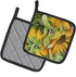 Caroline's Treasures JMK1266PTHD Sunflowers Pair of Heat Resistant Pot Holders, Kitchen Hot Pads for Cooking, 7 1/2 x 7