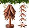 SSFUN Wooden Trivets for Hot Dishes, Tree Shape Trivet Set, Foldable Kitchen Wooden