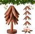 SSFUN Wooden Trivets for Hot Dishes, Tree Shape Trivet Set, Foldable Kitchen Wooden