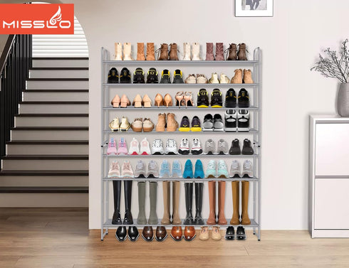 4 Closet Closet 30 MISSLO Tier Long Shoe Organizer for Shoe Rack for Bedroom Floor Shoe Shelf for Entryway Storage