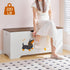 2 43.3" WH495CW01 HOOBRO Toy Box, Toy Chest with Safety Hinges, Storage Bench, Wooden Storage Chest, for Entryway
