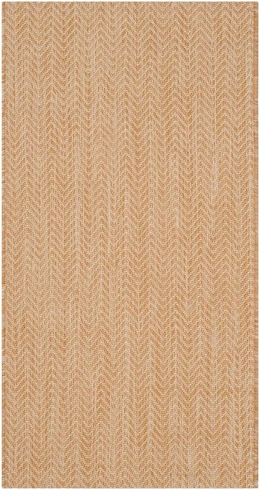 SAFAVIEH Courtyard Collection Accent Rug, 2' x 3'7', Natural / Cream CY8022, Indoor/Outdoor Patio Rug