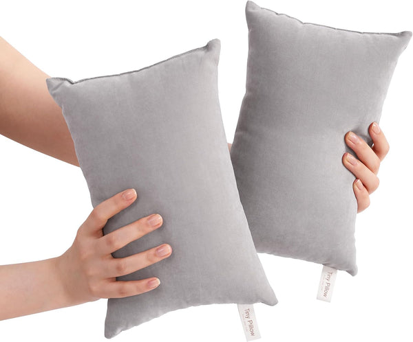 BEDSUM 2 Pack Tiny Pillows, 11"x7" Microfiber Mini Pillow for Travel, Pets,
