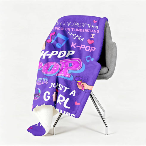 60''x50'' Kpop Gifts Blanket for Teen Girls - K Pop Gifts for Teen Girls Women K-Pop Fans Music Lovers, Kpop Merch