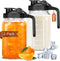 Mihlapi Breast Milk Pitcher, 32 OZ Mason Jar Pitcher with Lid Double Leak