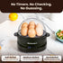 7-Egg Elite Gourmet Electric Egg Cooker with Voice Alerts Soft, Medium & Hard-Boiled Eggs Made Perfectly Fast