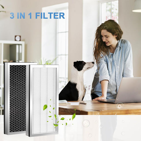 Replacement Filter, 2 Pack, Compatible with 40 Series Air Purifier, 3-in-1 H13 HEPA & Activated Carbon