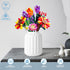 Flower Bouquet Building Set - 17 Artificial Botanical Collection Flowers DIY Home Decoration Gifts (976 Pcs)
