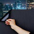 Static Cling Total Blackout Window Film, 100% UV Blocking Black Opaque Privacy Window Tint (17.7x78.7 inches)