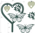 Memorial Gift Heart-shape Butterfly Ornament Plaque, Sympathy Gift for Loss of Father, Bereavement Remembrance Gift