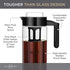 Willow & Everett Cold Brew Coffee Maker, Glass Pitcher with Stainless Steel Spout and Removable Filter