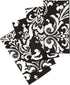 Cloth Napkins Black and White Wedding Table Decor, Set of 4 All Cotton Dinner Linen Napkins