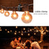 Clips,Black,50 Pack GEZIDEA String Light Hanger Hooks,Screw in Hooks for Hanging Christmas Light,Led Fairy Led Light