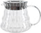 Fdit High Borosilicate Glass Coffee Pot, Exquisite Kettle with Rubber Cover, Coffee Maker for Home, Hotel, Office (1#)