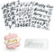 4 PCS Alphabet Letter Fondant Stamps - Upgraded Food Grade Cake Stamp Tool for Biscuit, Cookie, Uppercase, Lowercase,