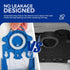 Vacuum Cleaner Bags - Fit for Miele Classic C1 Complete Series, Includes 9 Packs 3D Efficiency Airclean Bags