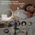 Dimmable Snooze,10 Vivilumens Sunrise Digital Alarm Clock, White Noise Sound Machine, Sleep Aid Timer with USB Port