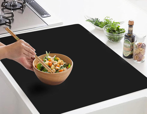 Silicone Placemats, Food-Grade Non-Slip Waterproof Kitchen Counter Mat, Heat Resistant Baking Mat (25.6"×17.7")