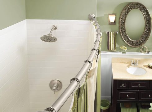 Moen Shower Curtain Rolling Rings, Pack of 12, Brushed Nickel