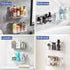 2 Pack UNIKON Bath Toy Storage Holder Bathtub Toy Organizer, Large Capacity Shower Caddy for Bathroom, Clear