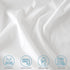 Body Pillow Protector Waterproof 2 Pack, Zippered Body Pillow Cover 21"x 55" White Pillowcase, Machine Washable
