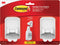 Command Spray Bottle Hangers, White/Gray, 2