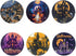 FOR U DESIGNS Halloween Drink Coasters - Set of 6 Water Absorbing Outdoor Table Coasters