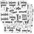 Talented Kitchen 158 Pieces Food Storage Labels for Glass Containers, Preprinted Black Script on Clear Stickers (Water