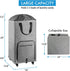 4 2 Laundry Hamper with Wheels, Bukere Large Rolling Laundry Basket with Casters and Handles, Collapsible Freestanding