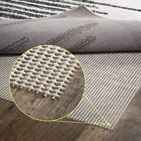 JONATHAN Y PAD200A-5 Ultra Stop Rug Pad, 5 ft. x 8 ft., Solid, Casual, Latex Free, PVC-coated Polyester